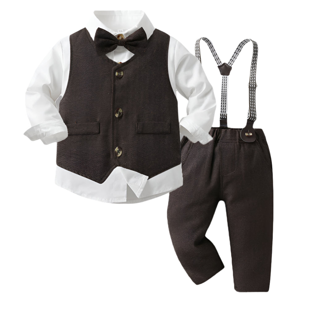 Boys Formal Outfit Bow Tie Suit Set