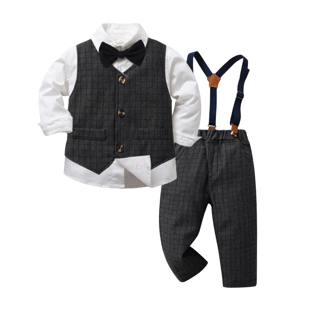 Boys Formal Outfit Bow Tie Suit Set