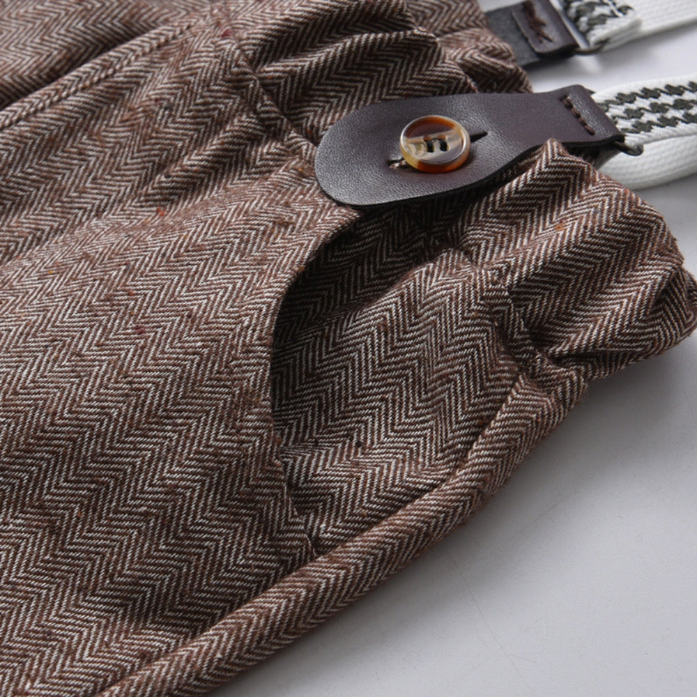 Dapper Little Gentleman Vest & Suspender Set