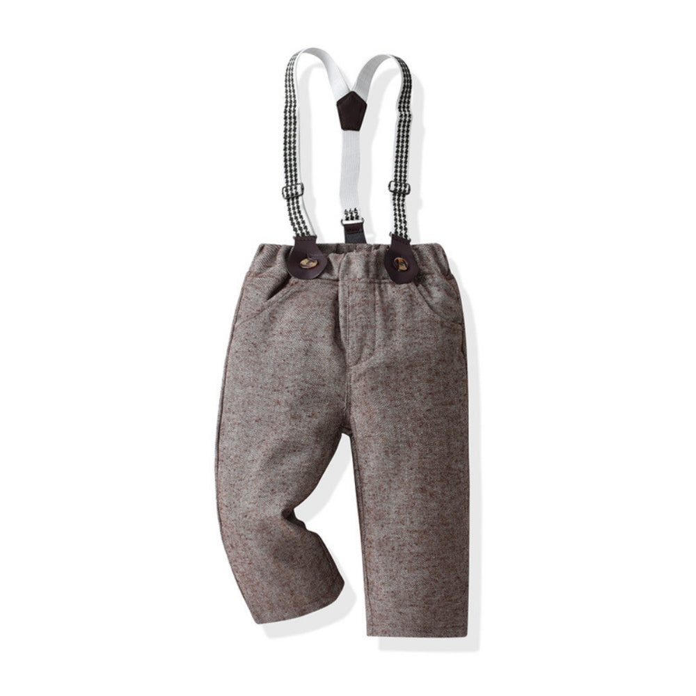 Dapper Little Gentleman Vest & Suspender Set