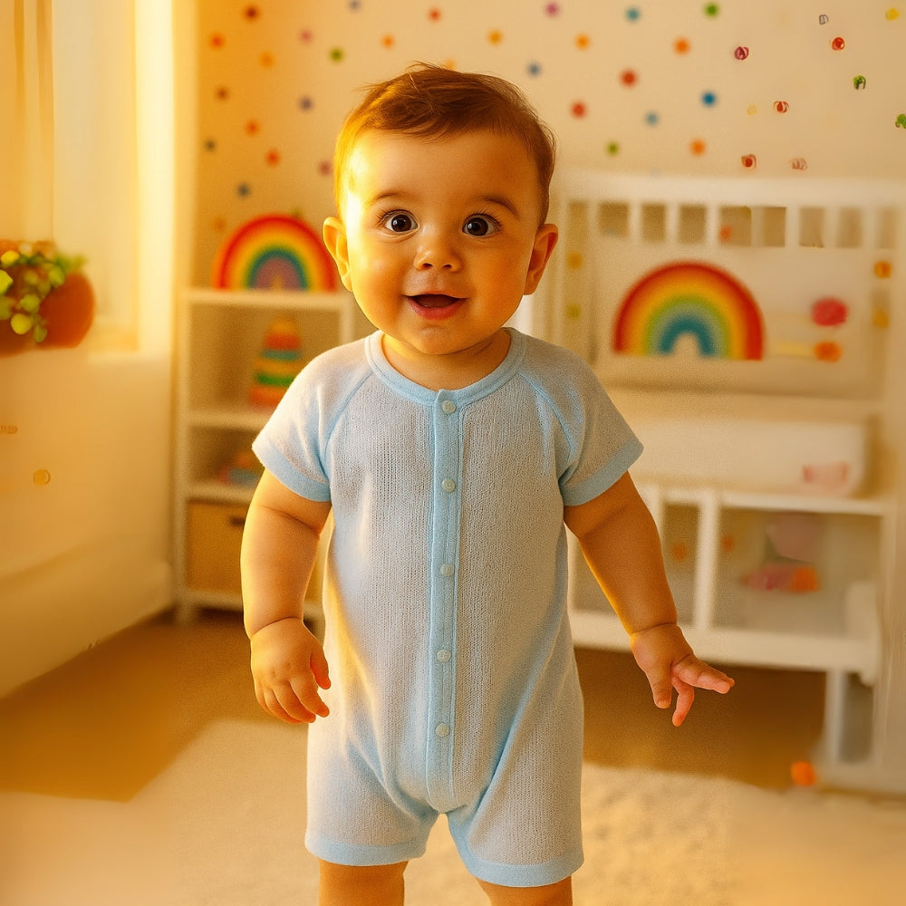 Lightweight Cotton Baby Romper