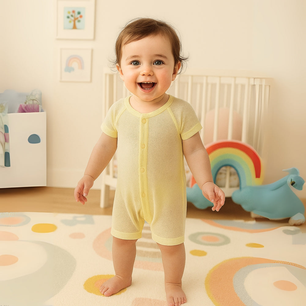 Lightweight Cotton Baby Romper